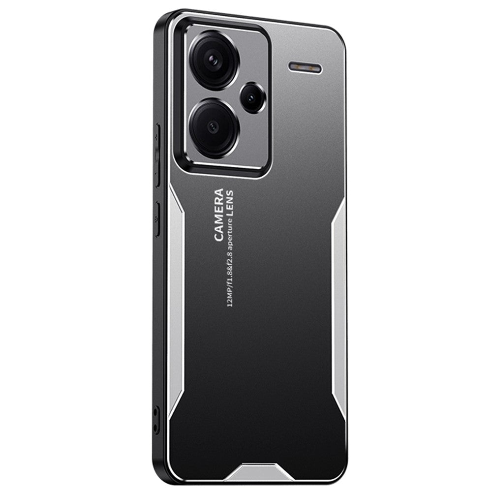 For Xiaomi Redmi Note 13 Pro+ 5G Case Aluminium Alloy+TPU+PC Airbag Protection Protective Shell with Lens Cover