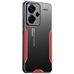 For Xiaomi Redmi Note 13 Pro+ 5G Case Aluminium Alloy+TPU+PC Airbag Protection Protective Shell with Lens Cover
