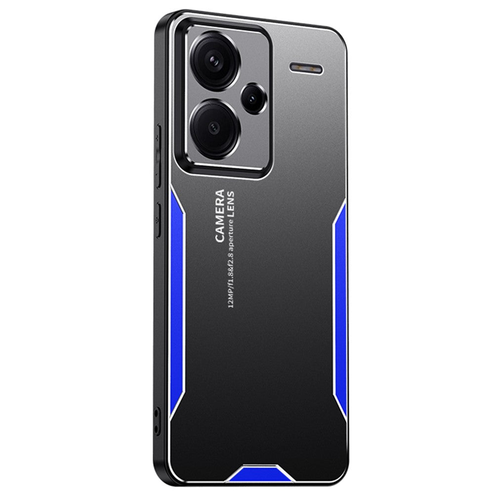 For Xiaomi Redmi Note 13 Pro+ 5G Case Aluminium Alloy+TPU+PC Airbag Protection Protective Shell with Lens Cover