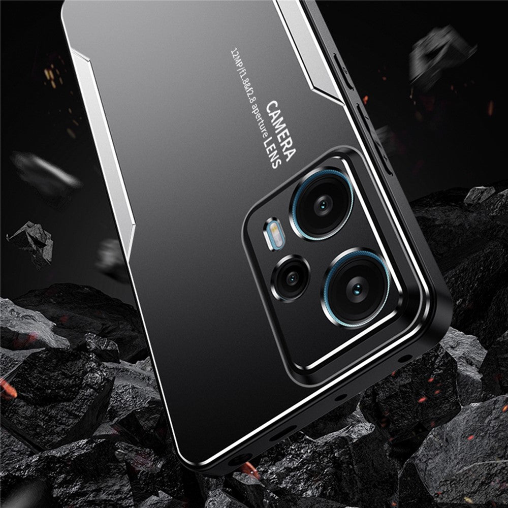 For Xiaomi Redmi Note 12T Pro 5G Phone Case Metal+TPU+PC Anti-drop Cover
