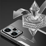 For Xiaomi Redmi Note 12T Pro 5G Phone Case Metal+TPU+PC Anti-drop Cover