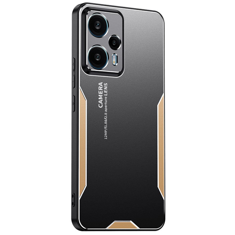 For Xiaomi Redmi Note 12T Pro 5G Phone Case Metal+TPU+PC Anti-drop Cover