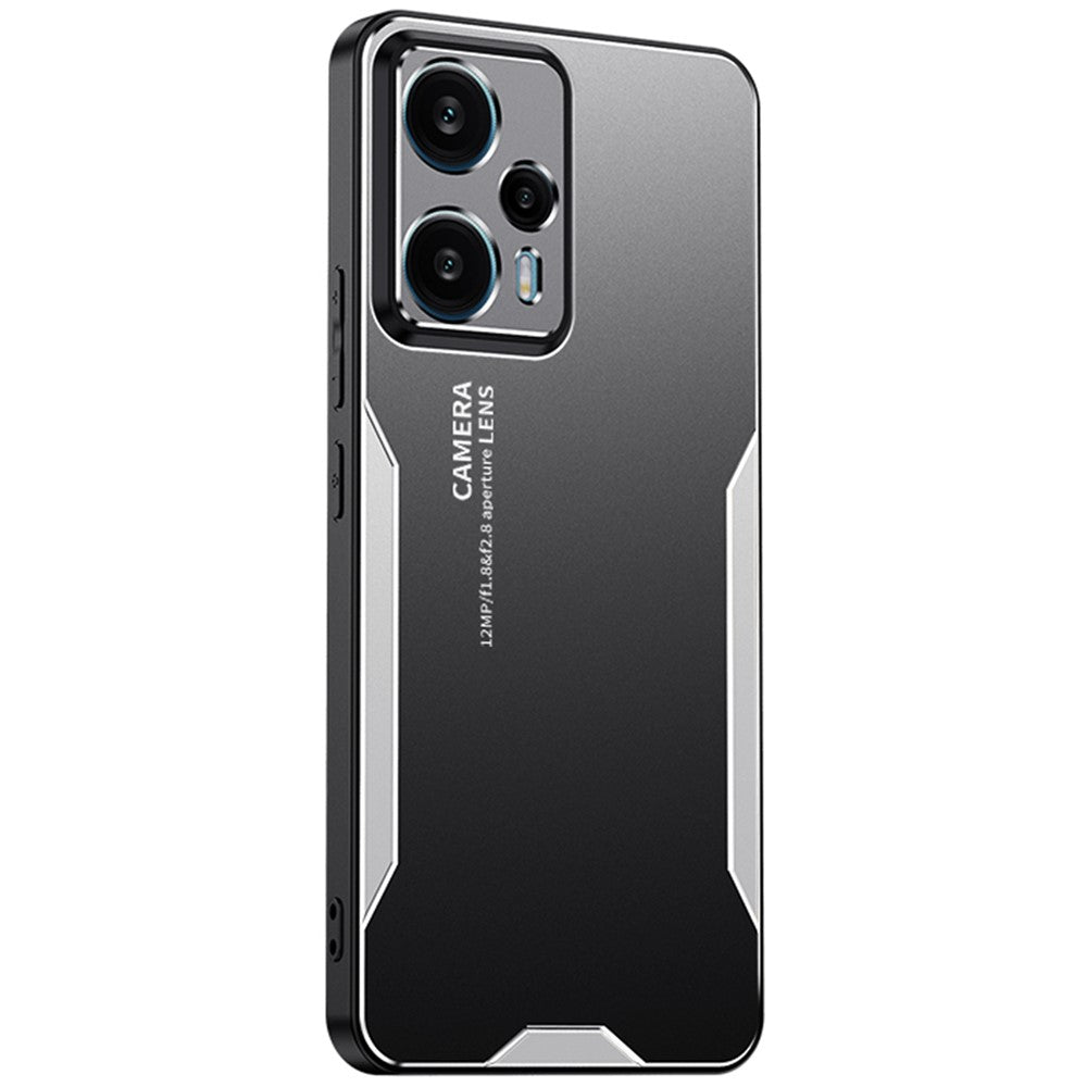 For Xiaomi Redmi Note 12T Pro 5G Phone Case Metal+TPU+PC Anti-drop Cover