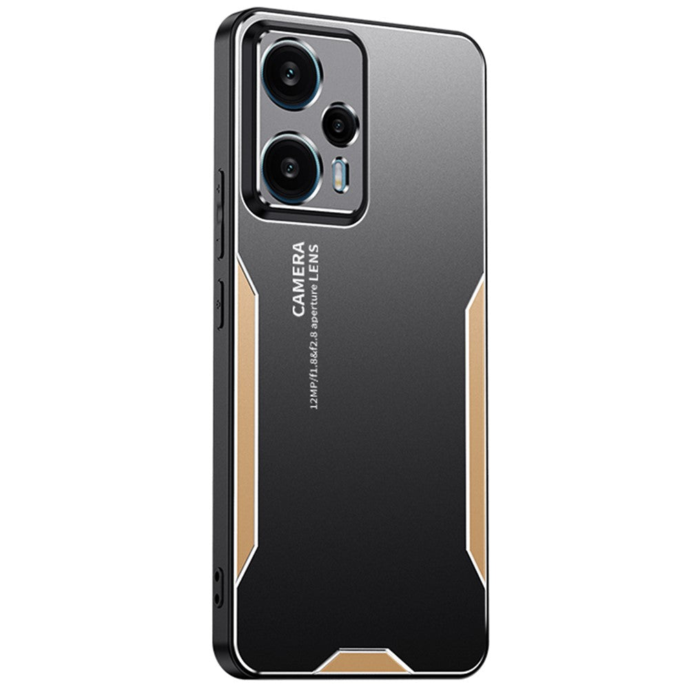 For Xiaomi Redmi Note 12 Turbo / Poco F5 5G Metal+TPU+PC Case Camera Lens Protection