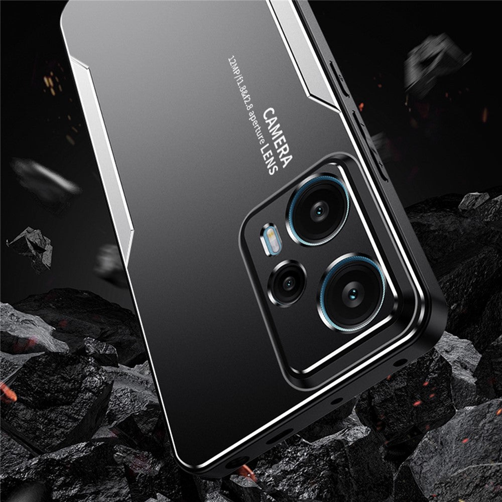 For Xiaomi Redmi Note 12 Turbo / Poco F5 5G Metal+TPU+PC Case Camera Lens Protection