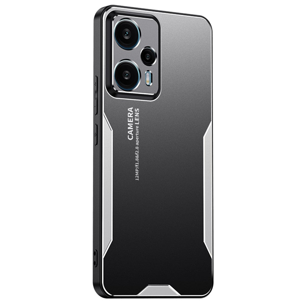 For Xiaomi Redmi Note 12 Turbo / Poco F5 5G Metal+TPU+PC Case Camera Lens Protection
