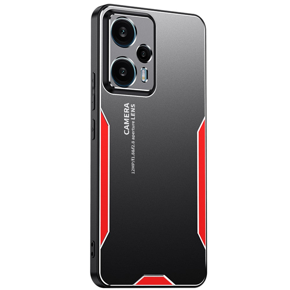 For Xiaomi Redmi Note 12 Turbo / Poco F5 5G Metal+TPU+PC Case Camera Lens Protection