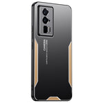 For Xiaomi Redmi K60 5G Phone Case Metal+TPU+PC Cover Camera Lens Protection