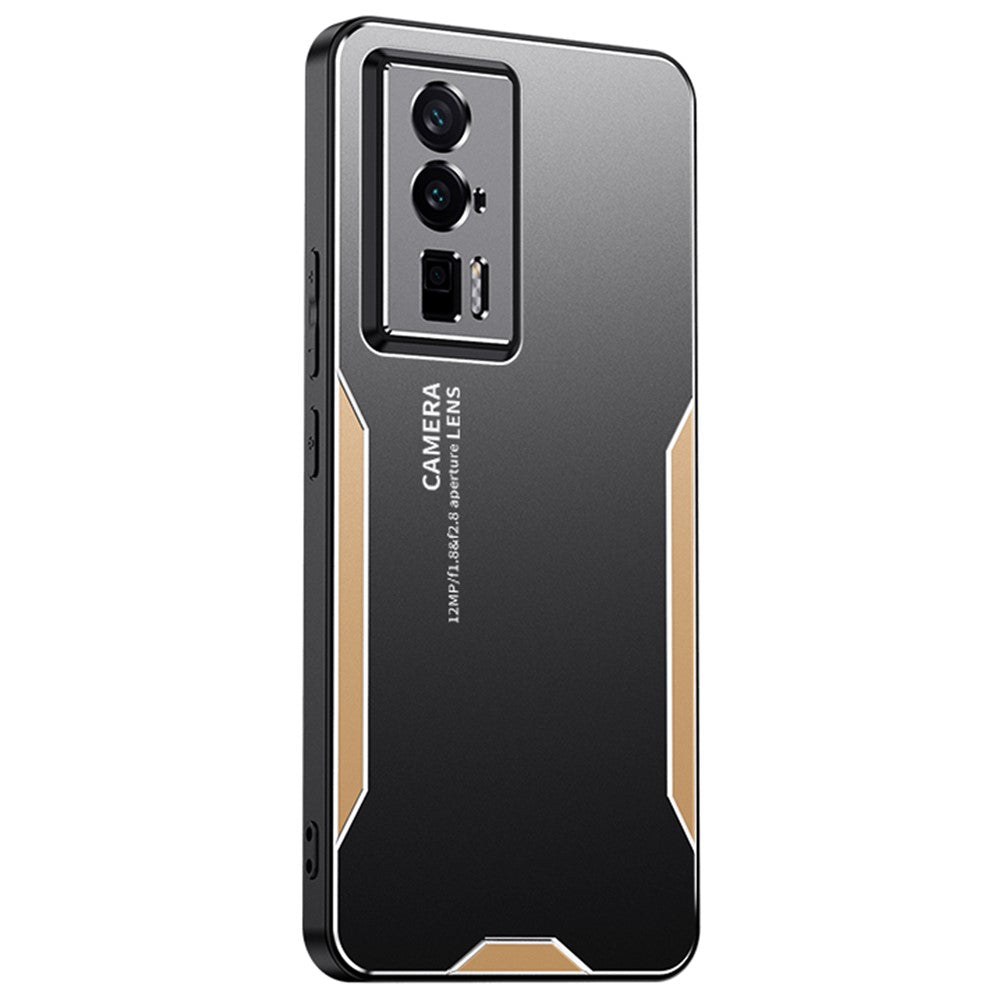 For Xiaomi Redmi K60 5G Phone Case Metal+TPU+PC Cover Camera Lens Protection