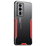 For Xiaomi Redmi K60 5G Phone Case Metal+TPU+PC Cover Camera Lens Protection