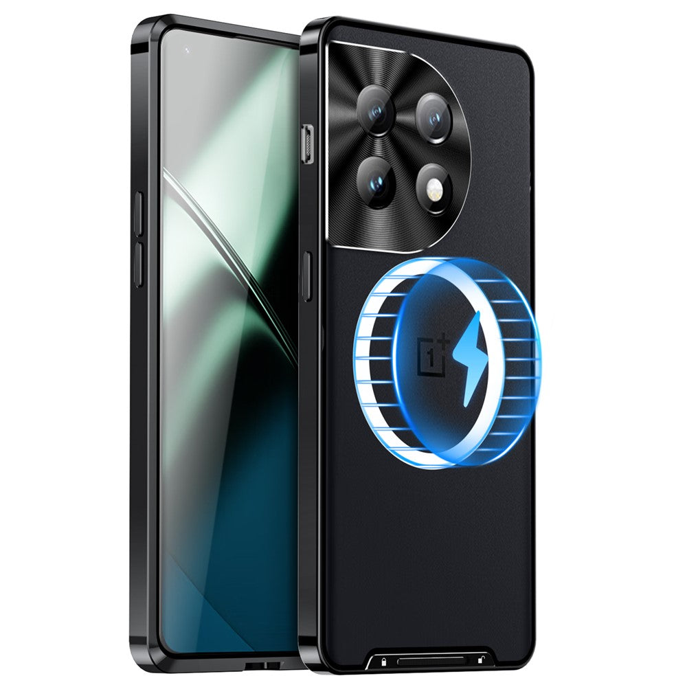 OnePlus 12 5G Matt Skal Magnetiskt Skal Metallram Skyddande mobilskydd
