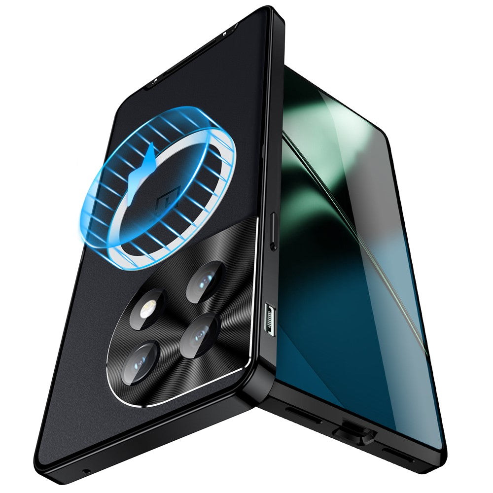 OnePlus 12 5G Matt Skal Magnetiskt Skal Metallram Skyddande mobilskydd
