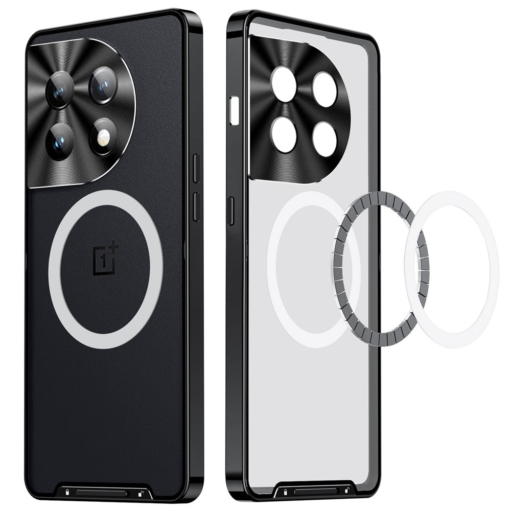 OnePlus 12 5G Matt Skal Magnetiskt Skal Metallram Skyddande mobilskydd