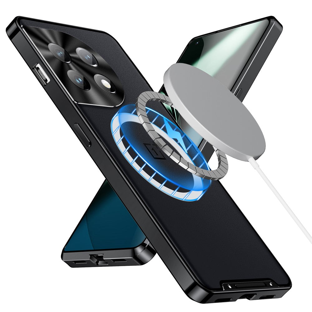 OnePlus 12 5G Matt Skal Magnetiskt Skal Metallram Skyddande mobilskydd
