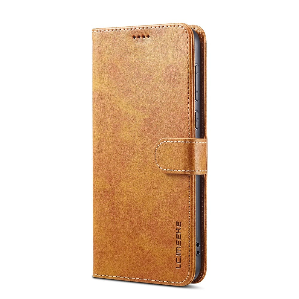 LC.IMEEKE For Honor X50 5G Case Calf Texture PU Leather Stand Wallet Phone Cover