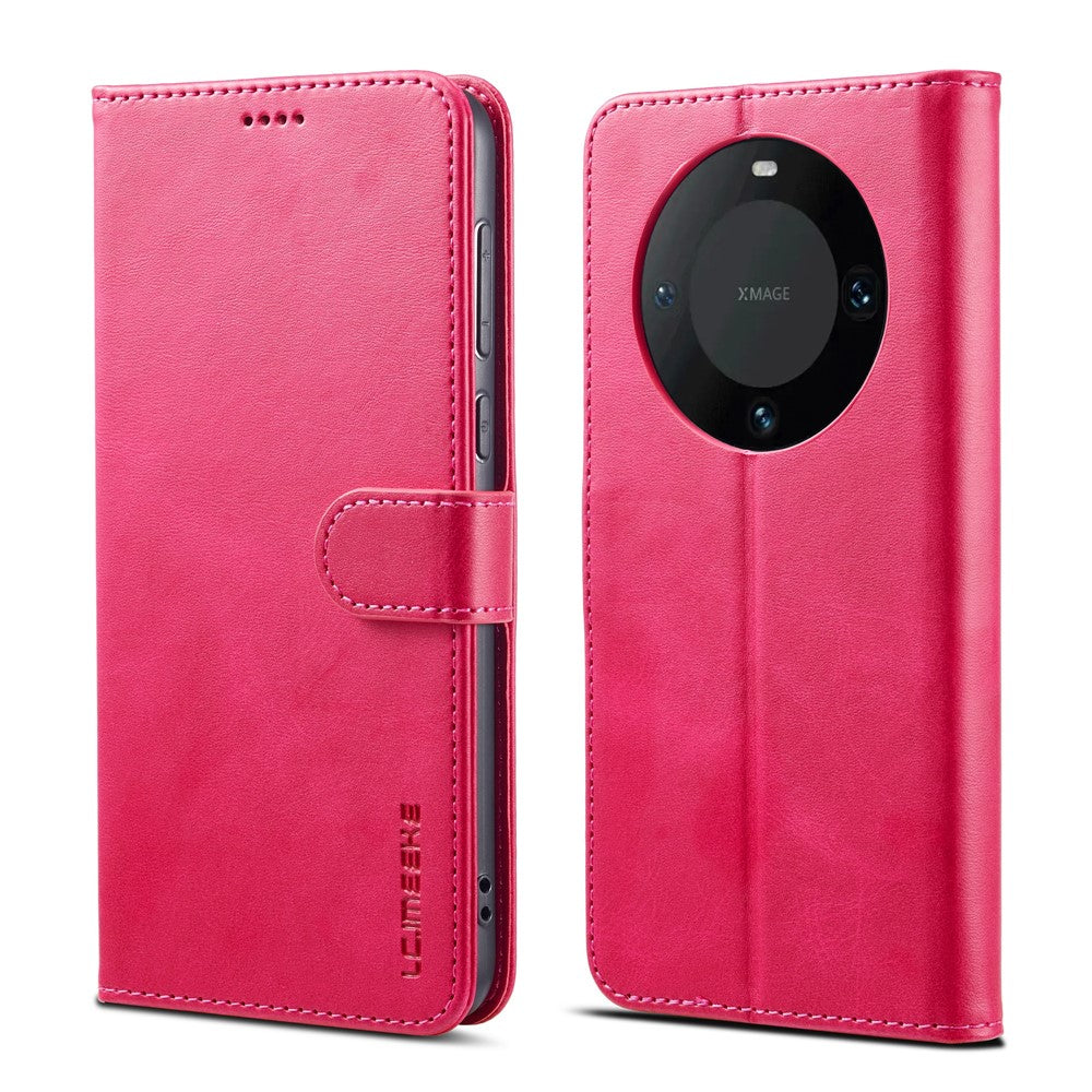 LC.IMEEKE For Honor X50 5G Case Calf Texture PU Leather Stand Wallet Phone Cover