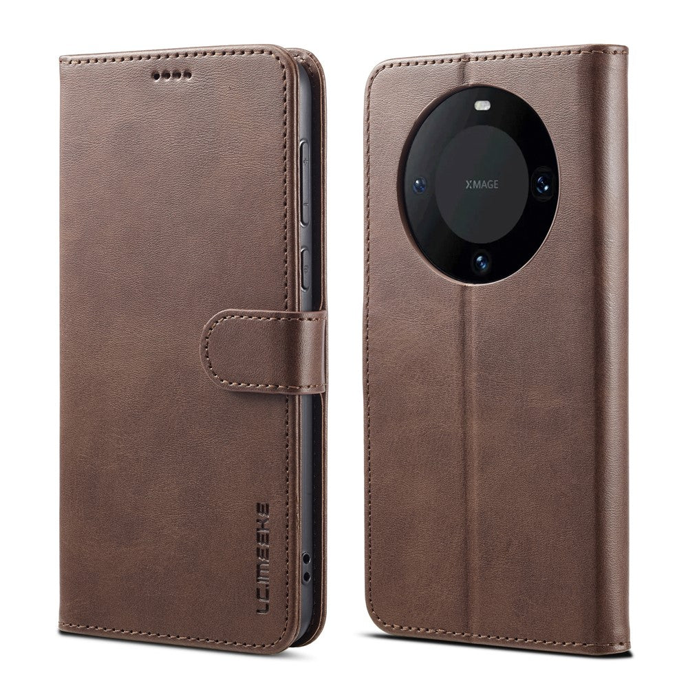 LC.IMEEKE For Honor X50 5G Case Calf Texture PU Leather Stand Wallet Phone Cover