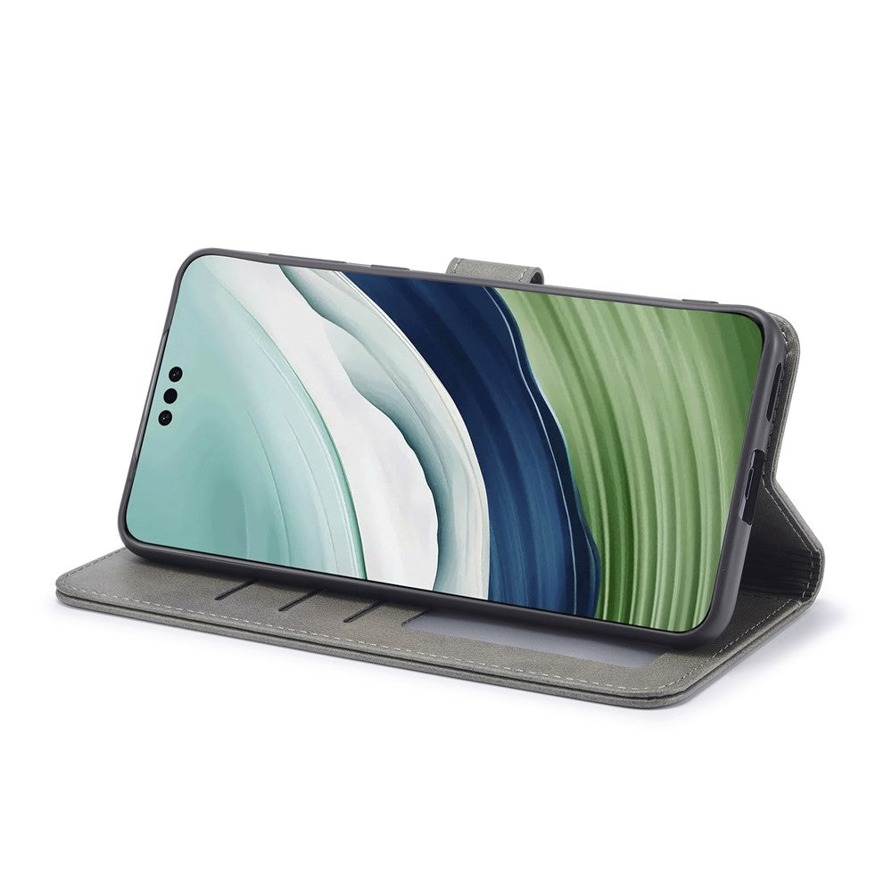 LC.IMEEKE For Huawei Mate 60 Pro+ / Mate 60 Pro Calf Texture Phone Case PU Leather Stand Wallet Cover