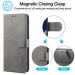 LC.IMEEKE For Huawei Mate 60 Pro+ / Mate 60 Pro Calf Texture Phone Case PU Leather Stand Wallet Cover