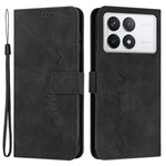Xiaomi Redmi K70E 5G / Poco X6 Pro 5G Plånboksfodral Magnetiskt Skin-touch PU-läder + TPU mobilskal