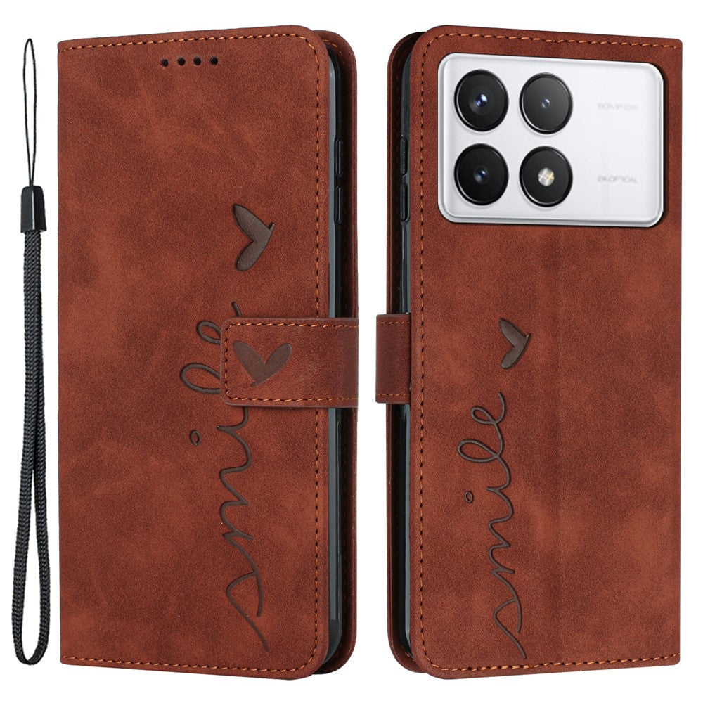 Xiaomi Redmi K70E 5G / Poco X6 Pro 5G Plånboksfodral Magnetiskt Skin-touch PU-läder + TPU mobilskal