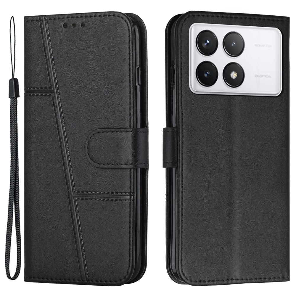 For Xiaomi Redmi K70E 5G / Poco X6 Pro 5G Wallet Case Leather Phone Cover Folding Stand