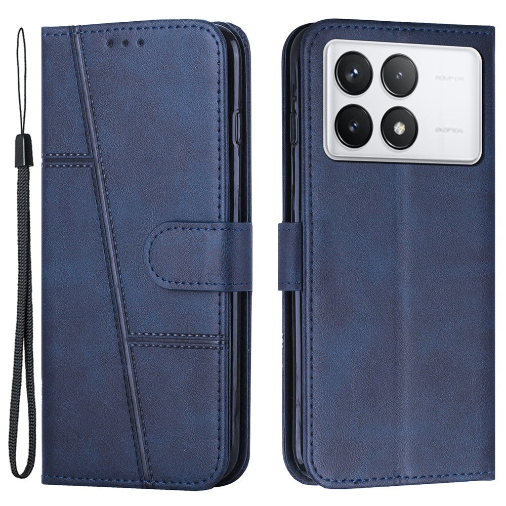 For Xiaomi Redmi K70E 5G / Poco X6 Pro 5G Wallet Case Leather Phone Cover Folding Stand