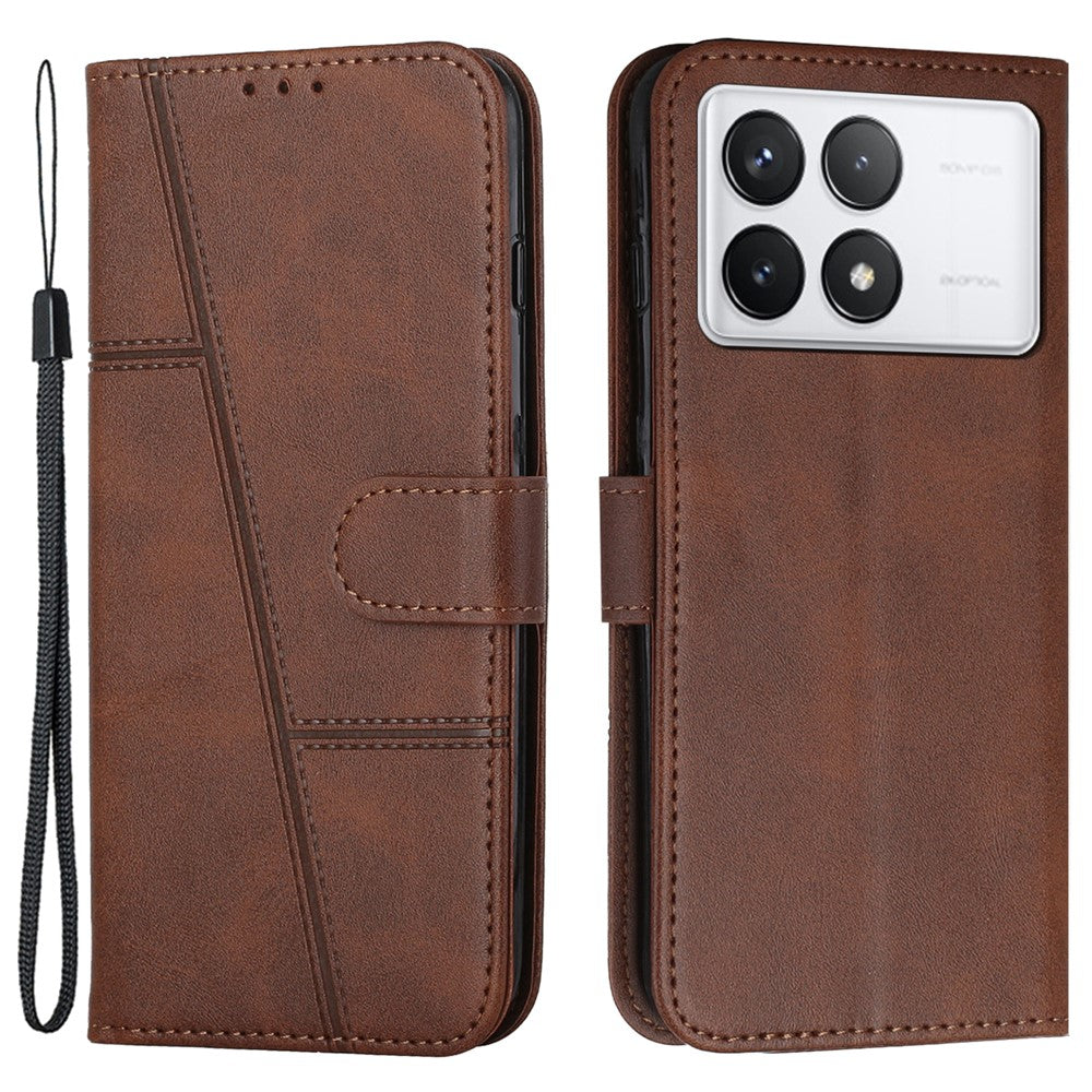 For Xiaomi Redmi K70E 5G / Poco X6 Pro 5G Wallet Case Leather Phone Cover Folding Stand