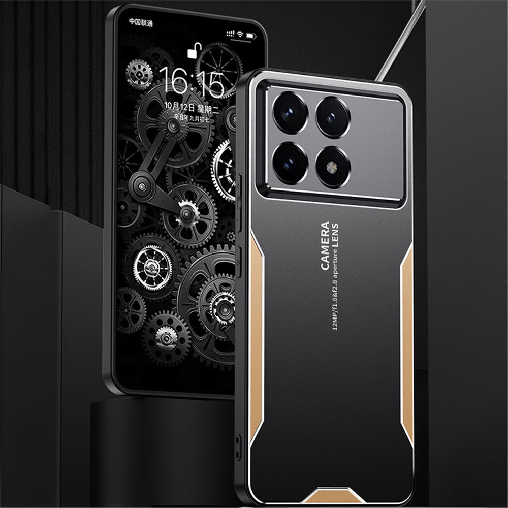 For Xiaomi Redmi K70 Pro 5G Case Slim-Fit PC+TPU+Aluminum Alloy Cell Phone Cover
