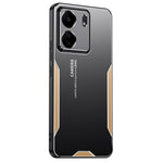 For Xiaomi Redmi 13C 4G / Poco C65 4G Matte Phone Case Aluminium Alloy+PC+TPU