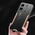 For Xiaomi Redmi 13C 4G / Poco C65 4G Matte Phone Case Aluminium Alloy+PC+TPU