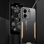 For Xiaomi Redmi 13C 4G / Poco C65 4G Matte Phone Case Aluminium Alloy+PC+TPU