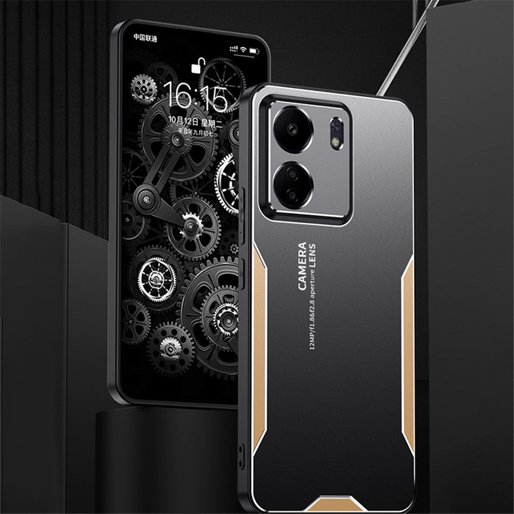 For Xiaomi Redmi 13C 4G / Poco C65 4G Matte Phone Case Aluminium Alloy+PC+TPU
