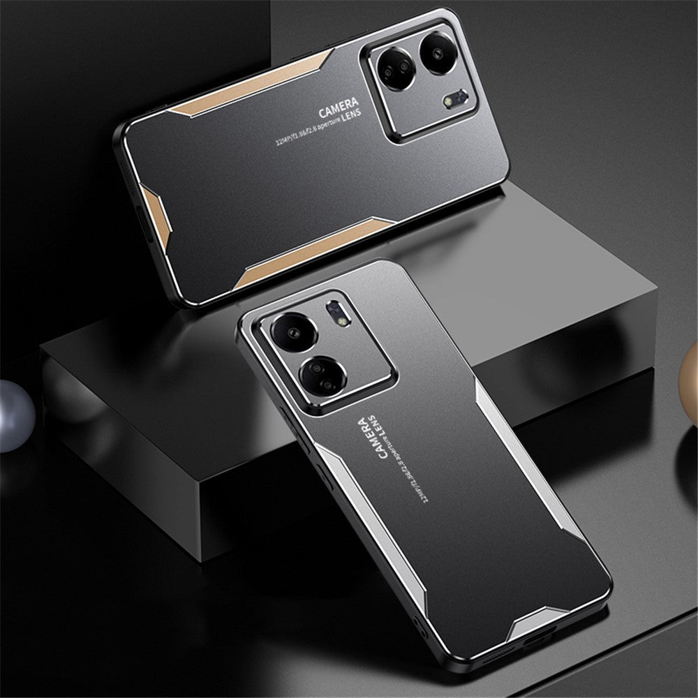 For Xiaomi Redmi 13C 4G / Poco C65 4G Matte Phone Case Aluminium Alloy+PC+TPU