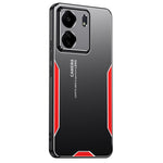 For Xiaomi Redmi 13C 4G / Poco C65 4G Matte Phone Case Aluminium Alloy+PC+TPU