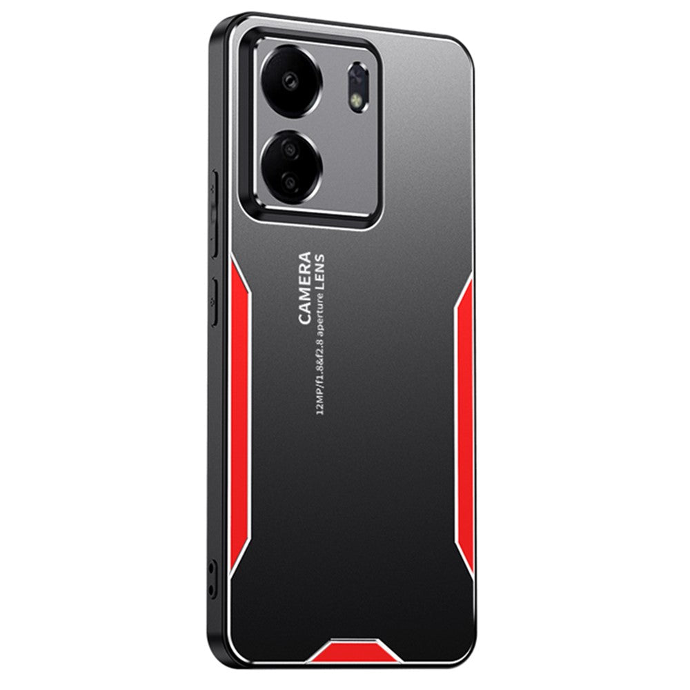 For Xiaomi Redmi 13C 4G / Poco C65 4G Matte Phone Case Aluminium Alloy+PC+TPU