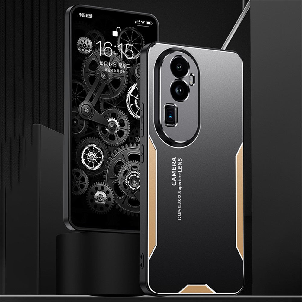 For Oppo Reno10 Pro+ 5G Phone Case Precise Cut-outs Aluminium Alloy Matte Back Cover