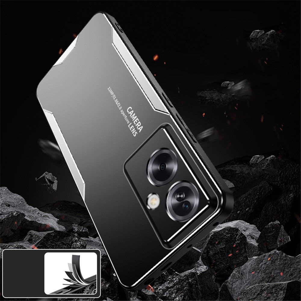 For Oppo A79 5G / A2 5G Phone Case Shockproof Tough Rugged Armor Aluminium Alloy Back Cover