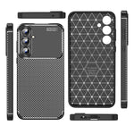For Samsung Galaxy A55 5G TPU Case Carbon Fiber Texture Slim-Fit Mobile Phone Cover