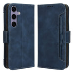 For Samsung Galaxy S24+ Multiple Card Slots Leather Case with Wallet Stand