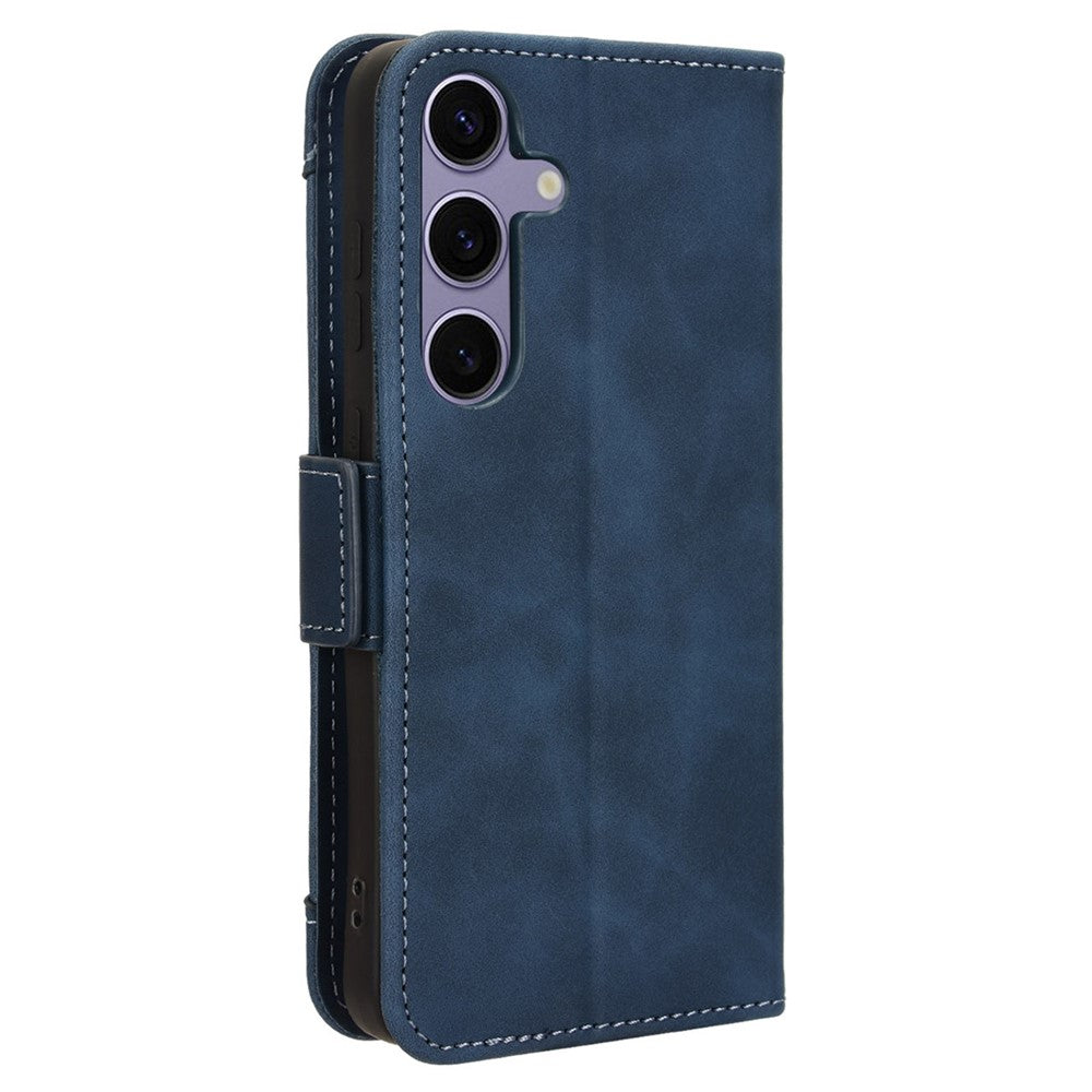 For Samsung Galaxy S24+ Multiple Card Slots Leather Case with Wallet Stand