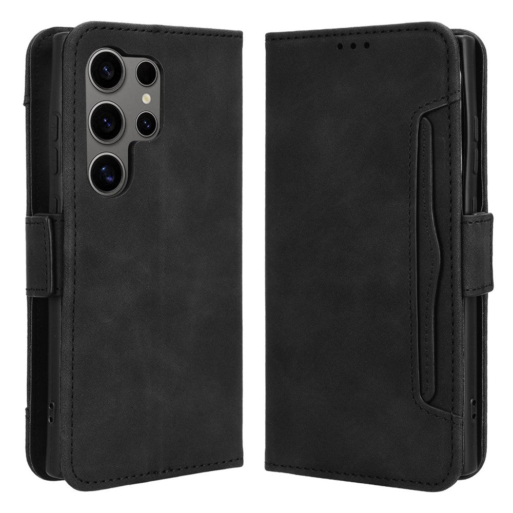 For Samsung Galaxy S24 Ultra Leather Case Multiple Card Slots Wallet Phone Cover