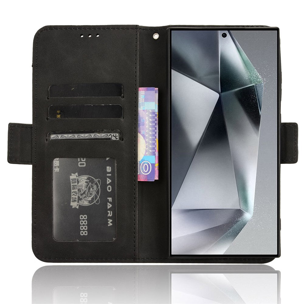 For Samsung Galaxy S24 Ultra Leather Case Multiple Card Slots Wallet Phone Cover