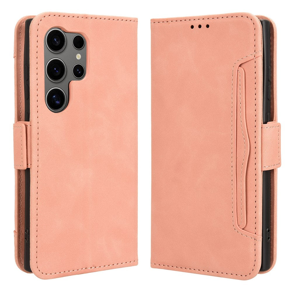 For Samsung Galaxy S24 Ultra Leather Case Multiple Card Slots Wallet Phone Cover