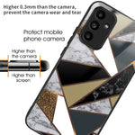 Til Samsung Galaxy A15 4G / 5G Hærdet Glas Cover Stødabsorberende Telefoncover Marmormønster