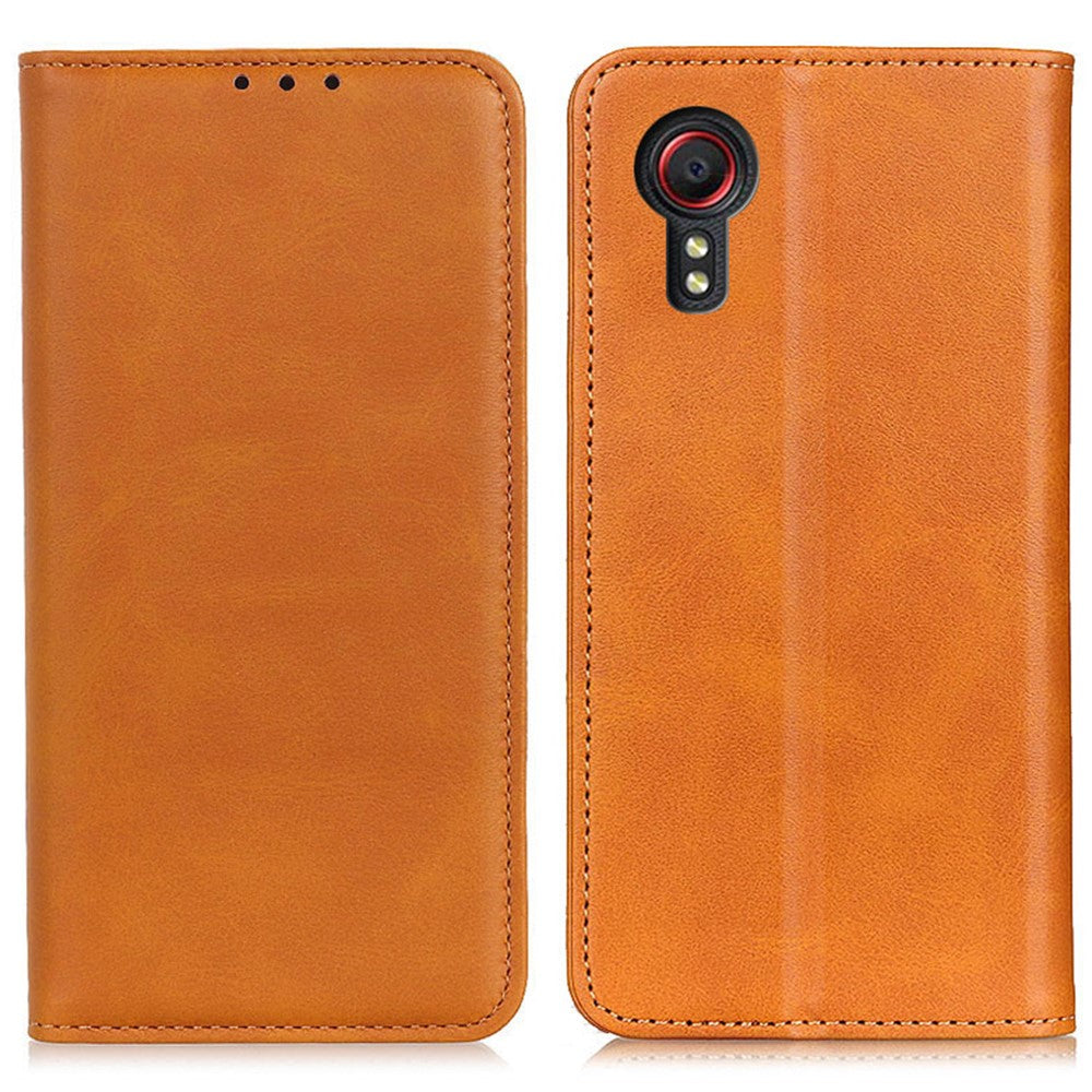 Til Samsung Galaxy Xcover7 Split Læderpung Telefoncover Magnetisk Lukning