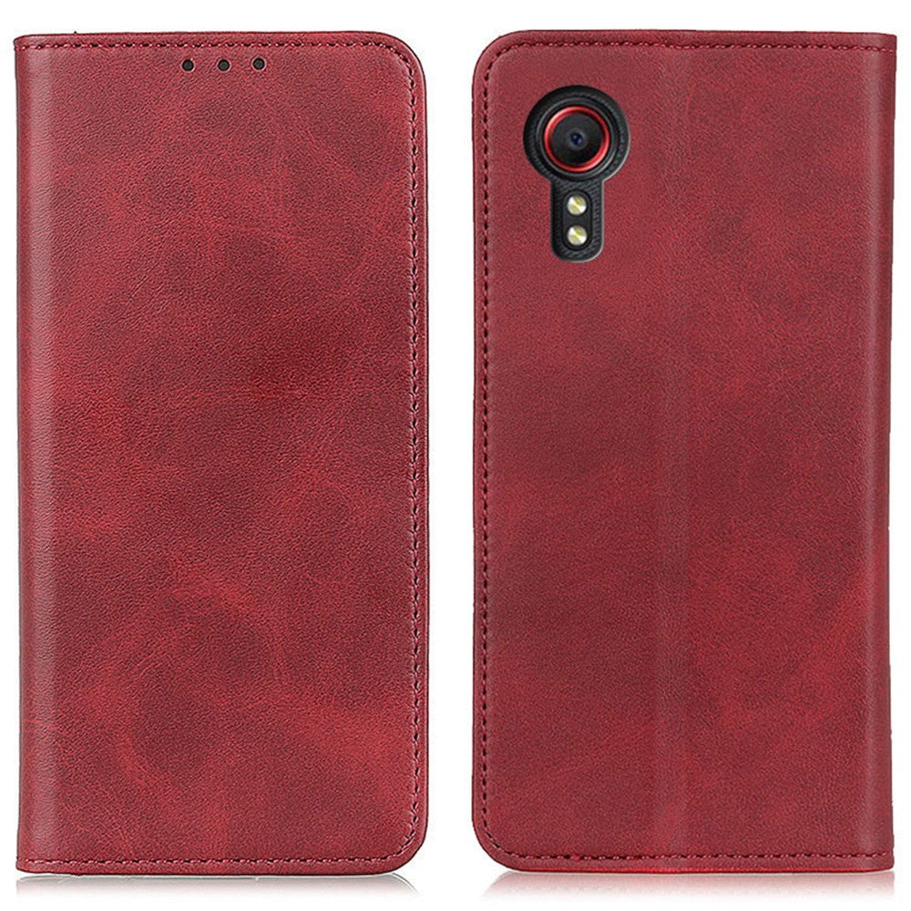Til Samsung Galaxy Xcover7 Split Læderpung Telefoncover Magnetisk Lukning