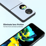 ABEEL För Huawei Pocket 2 mobilskal Ekologiskt Läder + Hårt PC Skyddsfodral