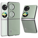ABEEL För Huawei Pocket 2 mobilskal Ekologiskt Läder + Hårt PC Skyddsfodral
