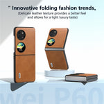 ABEEL For Huawei Pocket 2 Phone Case PU Leather + Hard PC Cover Anti-Shock